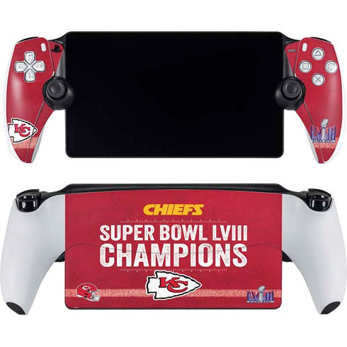NFL Chiefs Super Bowl LVIII Champions PlayStation PS5 Skins