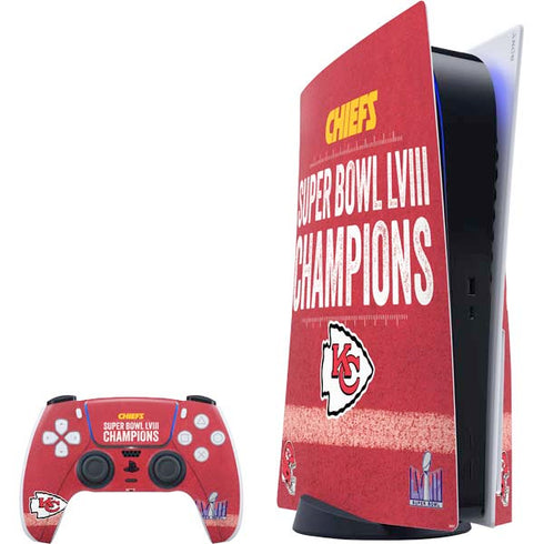 NFL Chiefs Super Bowl LVIII Champions PS5 Bundle Skin