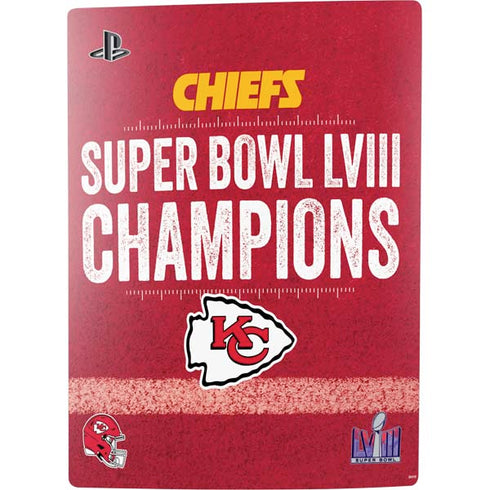 NFL Chiefs Super Bowl LVIII Champions PS5 Bundle Skin