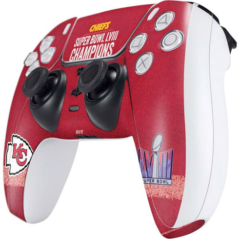 NFL Chiefs Super Bowl LVIII Champions PS5 Controller Skin