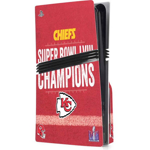NFL Chiefs Super Bowl LVIII Champions PS5 Pro Disk Console Skin