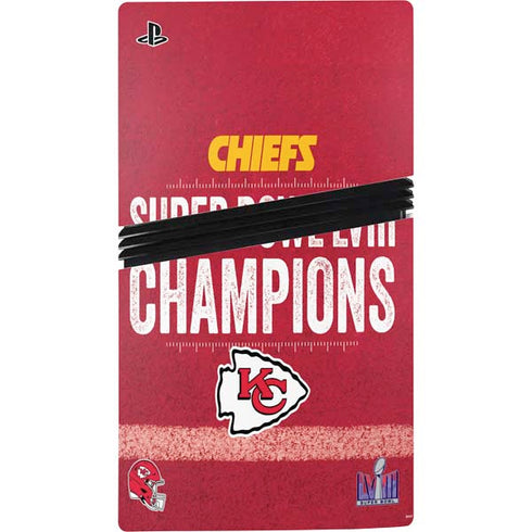 NFL Chiefs Super Bowl LVIII Champions PS5 Pro Disk Console Skin