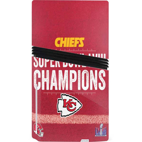 NFL Chiefs Super Bowl LVIII Champions PS5 Pro Disk Console Skin