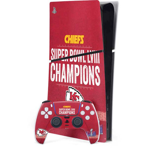 NFL Chiefs Super Bowl LVIII Champions PlayStation PS5 Skins