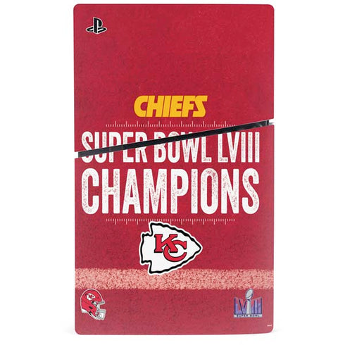 NFL Chiefs Super Bowl LVIII Champions PS5 Slim Digital Edition Console Skin