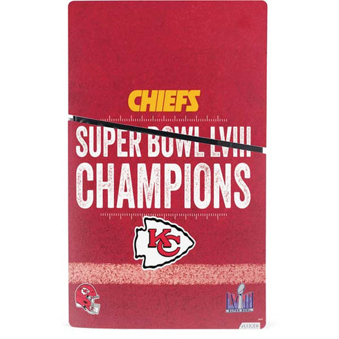 NFL Chiefs Super Bowl LVIII Champions PS5 Slim Digital Edition Console Skin