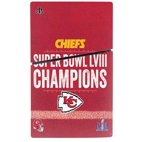 NFL Chiefs Super Bowl LVIII Champions PS5 Slim Disk Bundle Skin