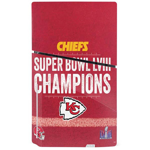 NFL Chiefs Super Bowl LVIII Champions PS5 Slim Disk Bundle Skin