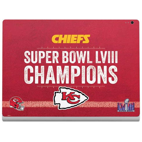 NFL Chiefs Super Bowl LVIII Champions Surface Book 2 13.5in Skin