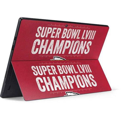 NFL Chiefs Super Bowl LVIII Champions Surface Pro 7 Skin