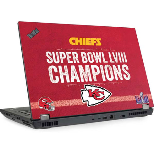 NFL Chiefs Super Bowl LVIII Champions Lenovo ThinkPad Skin