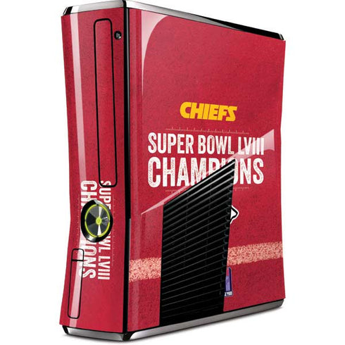 NFL Chiefs Super Bowl LVIII Champions Xbox 360 Slim (2010) Skin