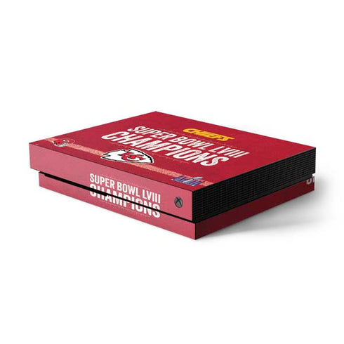 NFL Chiefs Super Bowl LVIII Champions Xbox One X Console Skin