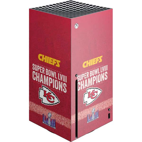 NFL Chiefs Super Bowl LVIII Champions Xbox Series X Console Skin