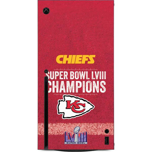 NFL Chiefs Super Bowl LVIII Champions Xbox Series X Console Skin