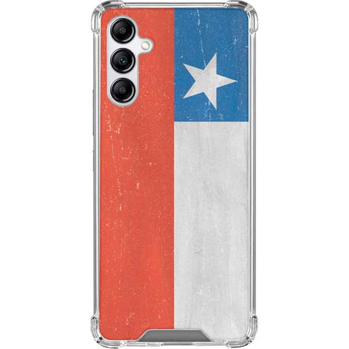 Chile Flag Distressed Gabb Phone 4 Clear Case