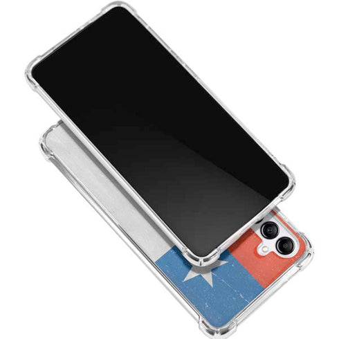Chile Flag Distressed Gabb Phone 4 Clear Case