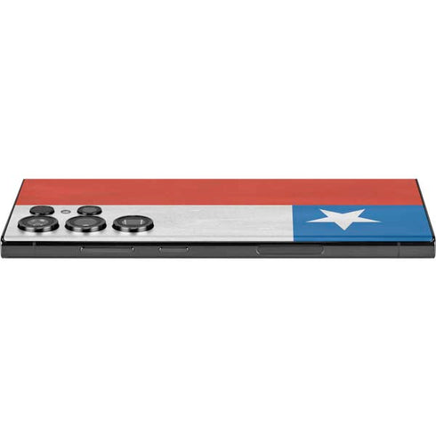 Chile Flag Distressed Galaxy Skins