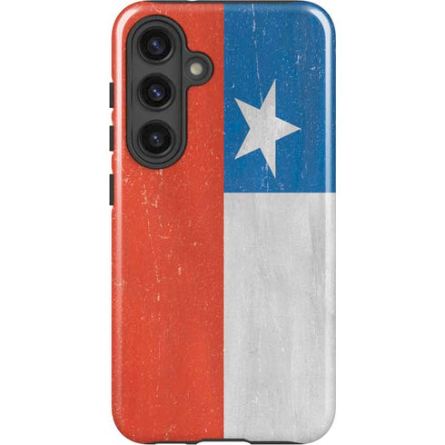 Chile Flag Distressed Galaxy S25 Impact Case