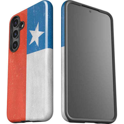 Chile Flag Distressed Galaxy S25 Impact Case