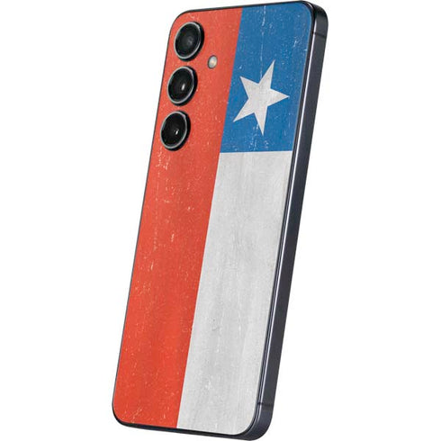 Chile Flag Distressed Galaxy S24 Skin