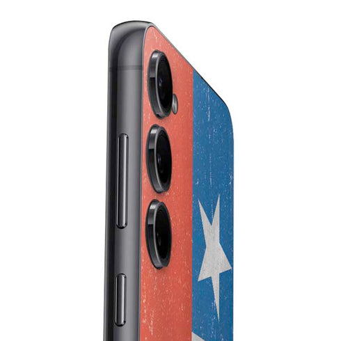 Chile Flag Distressed Galaxy S25 Skin