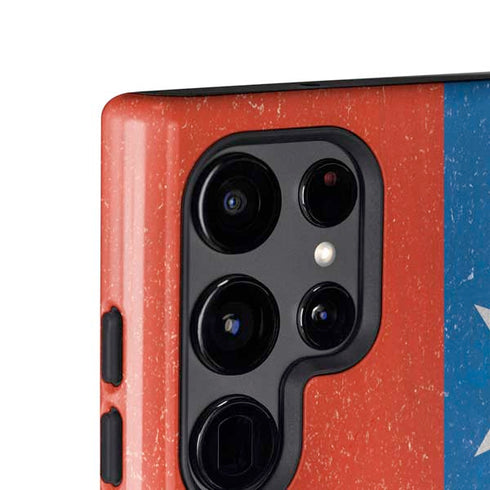Chile Flag Distressed Galaxy S25 Ultra Impact Case