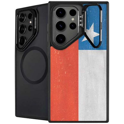 Chile Flag Distressed Galaxy S24 Ultra Kickstand Case