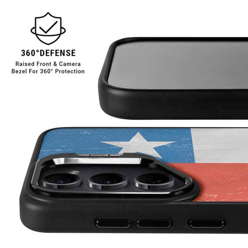 Chile Flag Distressed Galaxy S24 Ultra Kickstand Case