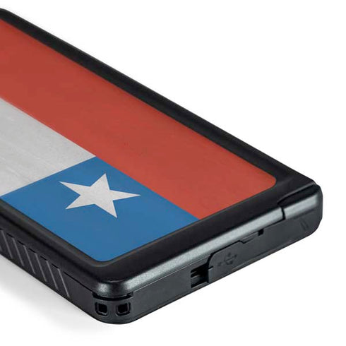 Chile Flag Distressed Galaxy S24 Ultra Waterproof Case