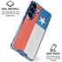 Chile Flag Distressed Galaxy S25 Clear Case