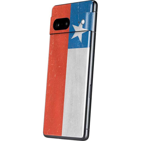 Chile Flag Distressed Pixel Skins