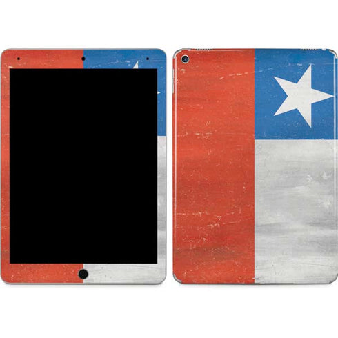 Chile Flag Distressed iPad Skins