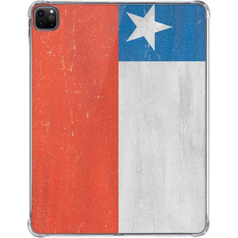 Chile Flag Distressed iPad Pro 11in (2024) Clear Case