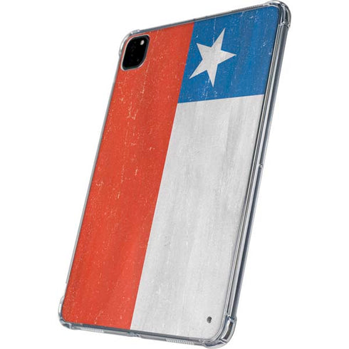 Chile Flag Distressed iPad Pro 11in (2024) Clear Case