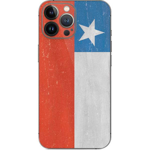 Chile Flag Distressed iPhone 15 Pro Max Skin