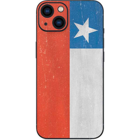 Chile Flag Distressed iPhone 15 Skin