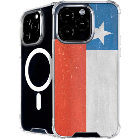 Chile Flag Distressed iPhone 16 Pro Max MagSafe Case