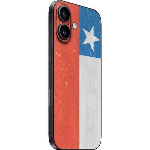 Chile Flag Distressed iPhone 16 Skin