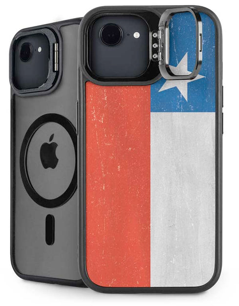Chile Flag Distressed iPhone 16e Kickstand Case
