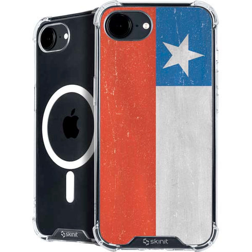 Chile Flag Distressed iPhone 16e MagSafe Case