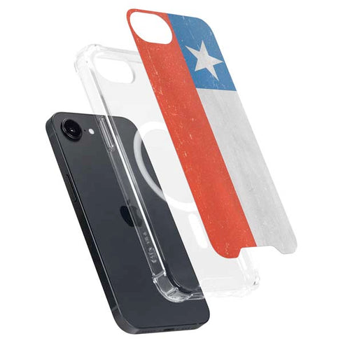Chile Flag Distressed iPhone 16e MagSafe Case