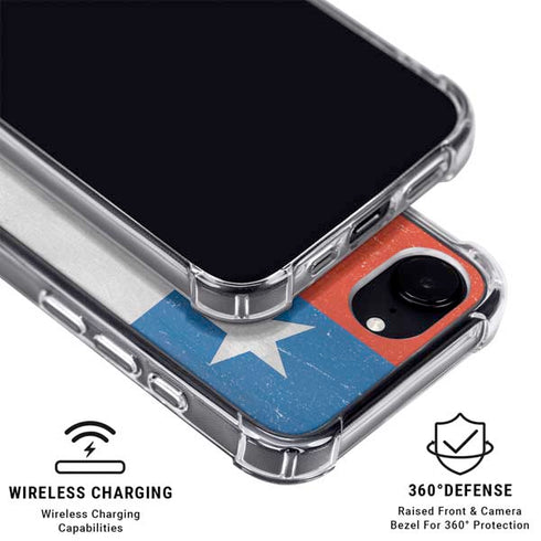 Chile Flag Distressed iPhone 16e MagSafe Case