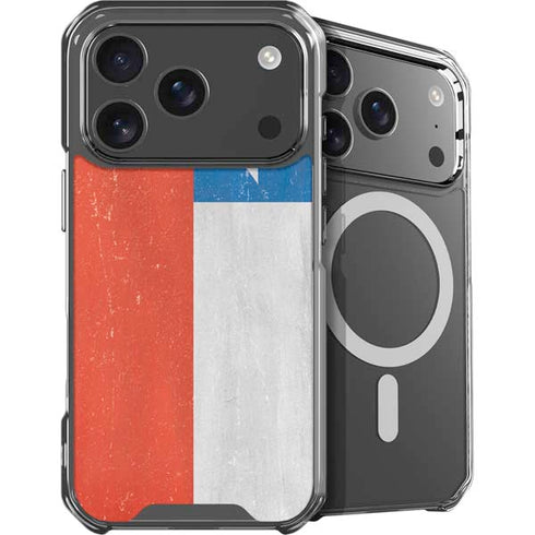 Chile Flag Distressed iPhone 18 Pro MagSafe Case