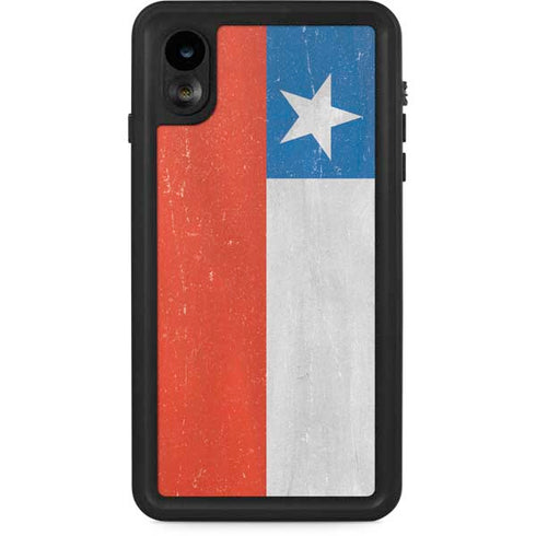 Chile Flag Distressed iPhone Cases