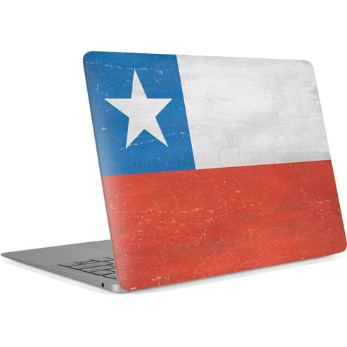 Chile Flag Distressed Apple MacBook Air Skin