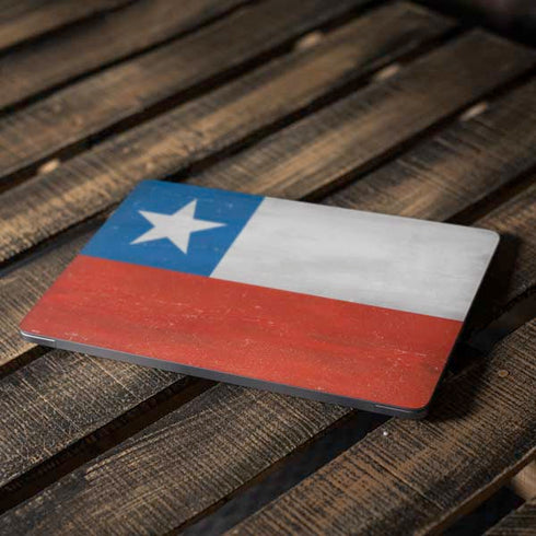 Chile Flag Distressed Apple MacBook Air Skin