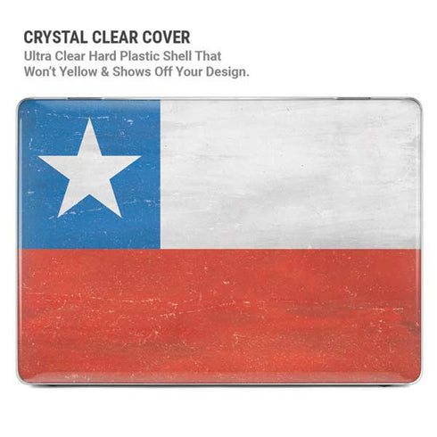 Chile Flag Distressed MacBook Pro 14in (2021-24) Case plus Skin
