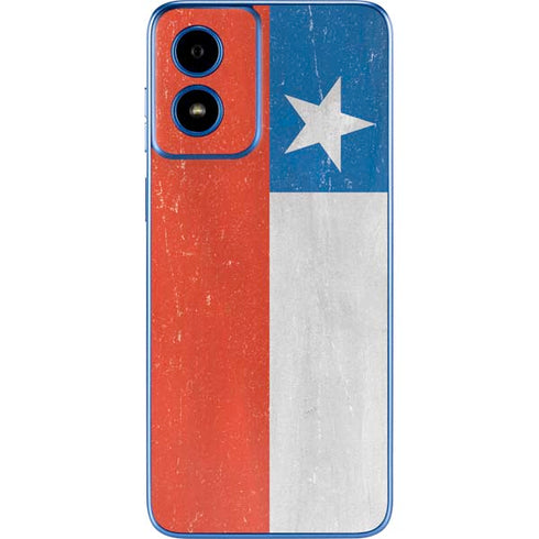 Chile Flag Distressed Moto G Play 4G (2024) Skin
