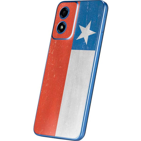 Chile Flag Distressed Moto G Play 4G (2024) Skin